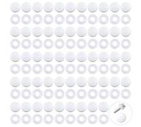 INCREWAY 200pcs Bianco mobili copriforo vite, tappi a vite di plastica, copertura vite di plastica, tappo a vite Plastidome