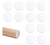 INCREWAY 24 coperture per tubi in cartone per spedizione, coperture protettive in plastica per carta, tappi interni in plastica, tappi terminali per tubi postali, documenti, poster