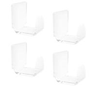 INCREWAY 4 ganci adesivi trasparenti in acrilico, ganci da parete per asciugamani, cappelli, accappatoi, per bagno, cucina, ufficio