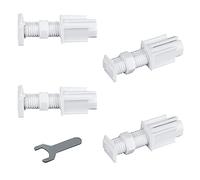 INCREWAY 4 staffe per tende veneziane, staffe adesive in plastica, set di raccordi per tende a rullo in plastica, nessun trapano senza attrezzi