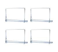 INCREWAY 4PCS Wire Lock Pin, Metal Safety Coupling Pins, Silver D-pins, Hitch Pin for Trailers Wagons, Heavy Duty Pins for Farm Lawn Garden，8MM