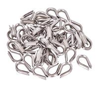 INCREWAY 50 ditali in acciaio inox M2 per cavo metallico da 3/32 "- 1/16" diametro fune ditali sartiame