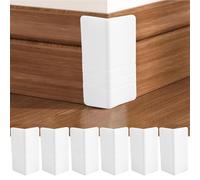 INCREWAY 6 Pezzi Protezioni Angolari in Silicone Bianco, Protezioni Angolari Rinforzate Autoadesive per la Sicurezza dei Bambini, Protezione per Bordi per Mobili e Pareti
