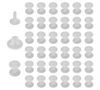 INCREWAY 60 occhielli in plastica, viti Chicago trasparenti per rilegatura rapida di cartelle, scomparti (M5 x 15)