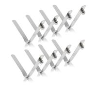 INCREWAY 8 clip per asta della tenda, clip a molla per kayak, in acciaio inox, per palo della tenda da campeggio, kayak, palo, 6 mm + 42 mm di lunghezza