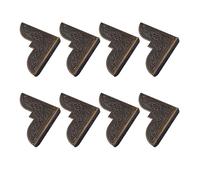 INCREWAY 8 paraspigoli da tavolo, protezioni per bordi in ferro, protezioni decorative per mobili, casse di legno, armadietti (bronzo antico)