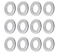 INCREWAY Anelli per Tende, 16 Pezzi ABS plastica Rotondi Anello Occhiello a Basso Rumore rondelle Anelli di Tenuta passacavo per Roman Rod Accessori per Camera da Letto Soggiorno Tenda Fibbia