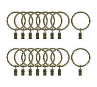 INCREWAY - Anelli per tende, 16 pezzi, diametro interno 5 cm, in metallo resistente, con occhielli decorativi per tende e finestre con clip (bronzo)