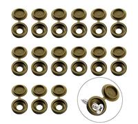 INCREWAY Cappucci Coprivite, 100 Pezzi Cappucci per Viti in Plastica Rondella Pieghevole Coperchi Ribaltabili a Cerniera Coperchio Decorativo per Viti con Scatola Organizer (Bronzo)