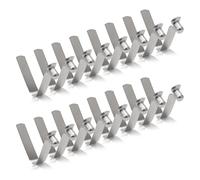 INCREWAY Clip per palo della tenda, 16 clip a molla per kayak, in acciaio inox, per palo della tenda da campeggio, kayak, palo, 5 mm