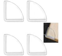 INCREWAY Confezione da 20 protezioni angolari trasparenti per mobili, progettate invisibilmente per fondersi perfettamente con i bordi dei mobili, ideali per angoli di tavoli, bordi dell'armadio e