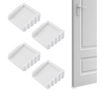 INCREWAY Fermaporta ad angolo bianco, 4 pezzi, in TPR, per casa, ufficio, camera da letto, bagno, aula e protezione per porte interne