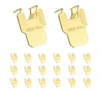 INCREWAY Ganci per appendere quadri a secco, 20 pezzi, senza chiodi, facili da usare per appendere cornici per foto, piccoli specchi, opere d'arte (oro)