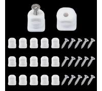 INCREWAY Kit di riparazione per cerniere di armadietti, confezione da 100 pezzi, tasselli in plastica + viti, adatto per riparazioni e rinforzi rapidi di ante di armadi, cassetti e comodini