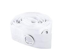 INCREWAY Nastro per Tende, 10 m, per Testata Tende, Decorazione Fai da Te, Bianco, con Occhielli