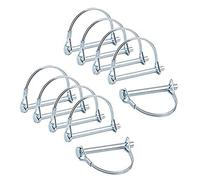 INCREWAY Perno di bloccaggio del cavo, 10pcs 1/4 di pollice Perno di accoppiamento di sicurezza per impieghi gravosi Perno di bloccaggio dell'albero Perno del gancio di traino