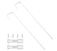 INCREWAY Set di 2 ganci per specchietti da porta, regolabili e robusti in ferro (confezione da 2, profondità 4,3 cm, capacità 9,1 kg)