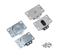 INCREWAY Set di 2 ruote scorrevoli per mobili, armadi, finestre, porte scorrevoli, accessori hardware (ruota singola in nylon)