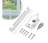 INCREWAY Set di 2 serrature per porte scorrevoli, barra di sicurezza orizzontale per porte scorrevoli, serratura di sicurezza per bambini per porte e finestre, serrature per porte e finestre