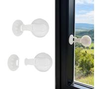 INCREWAY Set di 2 serrature per porte scorrevoli, barra di sicurezza orizzontale per porte scorrevoli, serratura di sicurezza per bambini per finestre e porte, serrature a ventosa per finestre mobili