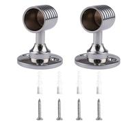 INCREWAY Set di 2 staffe per porta asciugamani, maniglia di ricambio in acciaio inox, maniglie cromate per porta doccia o vasca da bagno