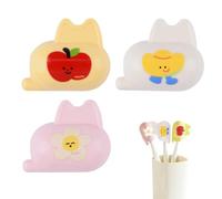 INCREWAY Set di 3 tappi protettivi per spazzolino da denti in plastica, per bagno, viaggi, campeggio, uso familiare e per la cura orale, 3 pezzi