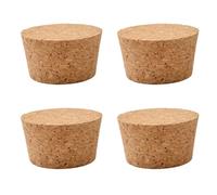 INCREWAY Tappi in sughero affusolati, 4 pezzi, tappi conici in legno per bottiglie di vino, tappi di ricambio per bottiglie di vino, barattoli di vetro, 63 x 53 x 35 mm (INC-YF40-890-EU8)