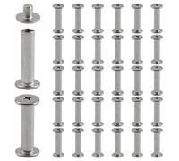 INCREWAY Viti in acciaio inox Phillips, 30 set 5 mm x 20 mm viti di fissaggio Chicago Viti a testa Phillips Rotonda Palo vite Rivetto Chicago, argento