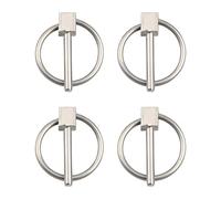 INCREWAYPin Kit assortimento di perni 3 mm, 4 perni di sicurezza rotondi in acciaio inossidabile con pin di bloccaggio