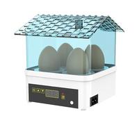 Incubator a 4 griglie - di hatching trasparente con manuale Egg Turning, Clear Viewing Cover, Compact Mini Design for Pollo, Duck and Quail Eggs, Ideale per Small Batch Hatching, Home Farm