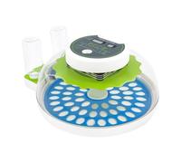 Incubatore, macchina per incubazione, 60 uova, completamente automatica, con indicatore LED e funzione di rotazione automatica, finestra trasparente a 360°, incubatrice per quaglie, pappagalli