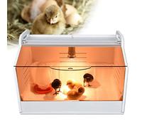 Incubatore per pulcini e pulcini con termometro e lampada 48 x 30 x 30 cm