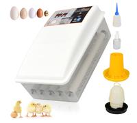INCUBATRICE 24 UOVA TUTTE LE SPECIE AUTOMATICA GALLINA OCA QUAGLIA KIT SVEZZAMEN
