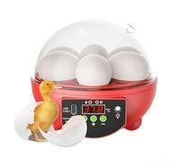 Incubatrice - 6 Uova Digitale | Incubatore - Clear Window Egg Hatching Incubator with Automatic Temperature and Humidity Control - Bianco Candeleria Integrata, Per Galline Anatre Quaglie