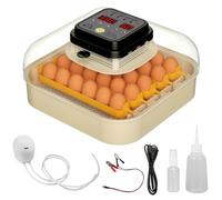 Incubatrice automatica 16/30 uova, incubatrice per polli, anatre e altri uccelli, incubatore, guscio d'uovo integrato, controllo della temperatura (30 uova)