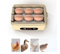 Incubatrice automatica a 6 uova per la schiusa del pollame con controllo automatico della temperatura di ribaltamento per l'esplorazione sperimentale delle uova di gallina e di anatra (1PCS)