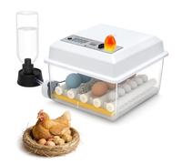 Incubatrice Automatica Completa Da 16 Uova, Incubatrice Con 5 Modalità Di Incubazione Automatiche, Regolazione Della Temperatura, Rotazione Automatica Delle Uova Ogni 90 Minuti, Riempimento Automatico