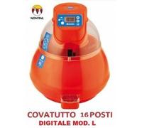 INCUBATRICE AUTOMATICA COVATUTTO 16L POSTI DIGITALE GIRA UOVA VOLATILI NOVITAL