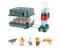 Incubatrice Automatica For Uova Con Riempimento D'acqua, For La Schiusa Delle Uova Completamente Automatica, Con Display LED Digitale, Rotazione Automatica E Controllo Dell'umidità,(15 eggs)