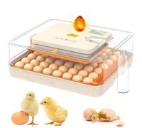 Incubatrice automatica per uova con controllo digitale della temperatura e dell'umidità, display LCD, tornitore automatico e tester per candele per cova pollame, piccioni e uova di selvaggina