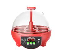 Incubatrice automatica per uova di gallina - Incubatrice per quaglie Schierbox a 6 scomparti | Con finestra trasparente e controllo automatico della temperatura e 'umidità per pulcini, anatre, fat