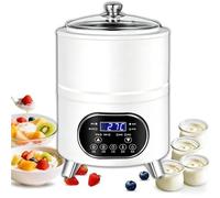 Incubatrice Automatica Per Yogurt A Temperatura Costante, Per Vino Di Riso Dolce Da 8 L/12 L 400 W/600 W, Temperatura Costante A 360°, 25-80 °C, Per Natto, Aceto Di Frutta, Impasti(White,12L)