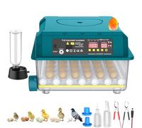 Incubatrice automatica uovo incubatrice automatica 36 uova, 4 modalità di incubazione automatica, con rotazione automatica e visualizzazione dell'umidità, incubatrici per galline anatre oche quaglie
