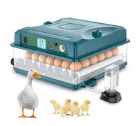 Incubatrice completamente automatica per 36 uova, incubatrice, con giravolta automatica delle uova, aggiunta dell'acqua e regolazione della temperatura, scomparto per uova regolabile, funzione