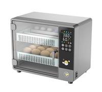 Incubatrice con rotazione automatica completa da 24 uova, controllo della temperatura touch, macchina da cova for polli, anatre, quaglie, uccelli