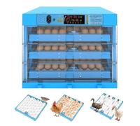 Incubatrice digitale intelligente for uova con ribaltatore automatico, controllo preciso della temperatura e dell'umidità for far schiudere in modo efficiente uova di pollo, anatra e quaglia(192 Eggs)