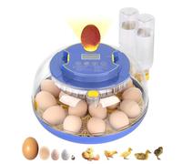 Incubatrice for 18 uova, for uova da cova con girauova automatico, controllo della temperatura e dell'umidità, sperauova integrato, ventilazione, visualizzazione dei giorni di incubazione, for uova di
