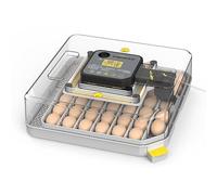 Incubatrice for 48 uova for la schiusa di uova di gallina, anatra, quaglia e pappagallo, rotazione completamente automatica, controllo dell'umidità, riempimento automatico dell'acqua e finestra traspa