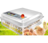 Incubatrice for 64 uova, incubatrice for pollame con girauova automatico, strumento di incubazione for fattoria con controllo della temperatura e schermo LED digitale, for uccelli, quaglie, polli, pap