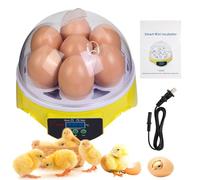 Incubatrice for uova da cova con girauova automatico e controllo dell'umidità, può contenere 8 uova, adatta for polli, anatre e altri volatili.